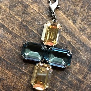 Sabika Blue Ocean Luxury Cross Pendant - S/S 2016